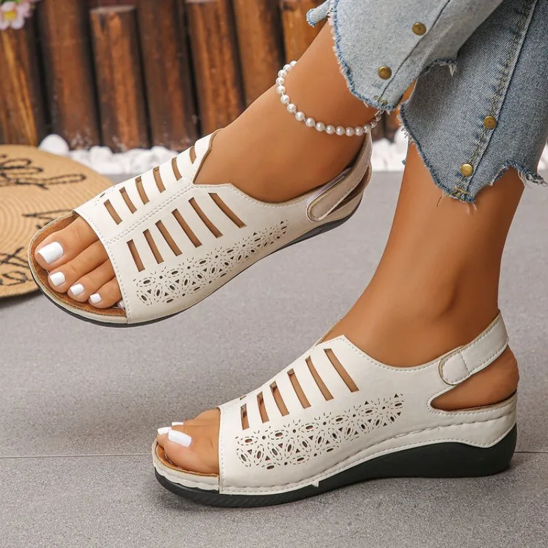 2026 Summer New Women Wedges Sandals Open Toe Stylish High Heels Shoes for Women Platform Hollow Out Casual Sandals
2026 Summer New Women Wedges Sandals Open Toe Stylish High Heels Shoes for Women Platform Hollow Out Casual Sandals