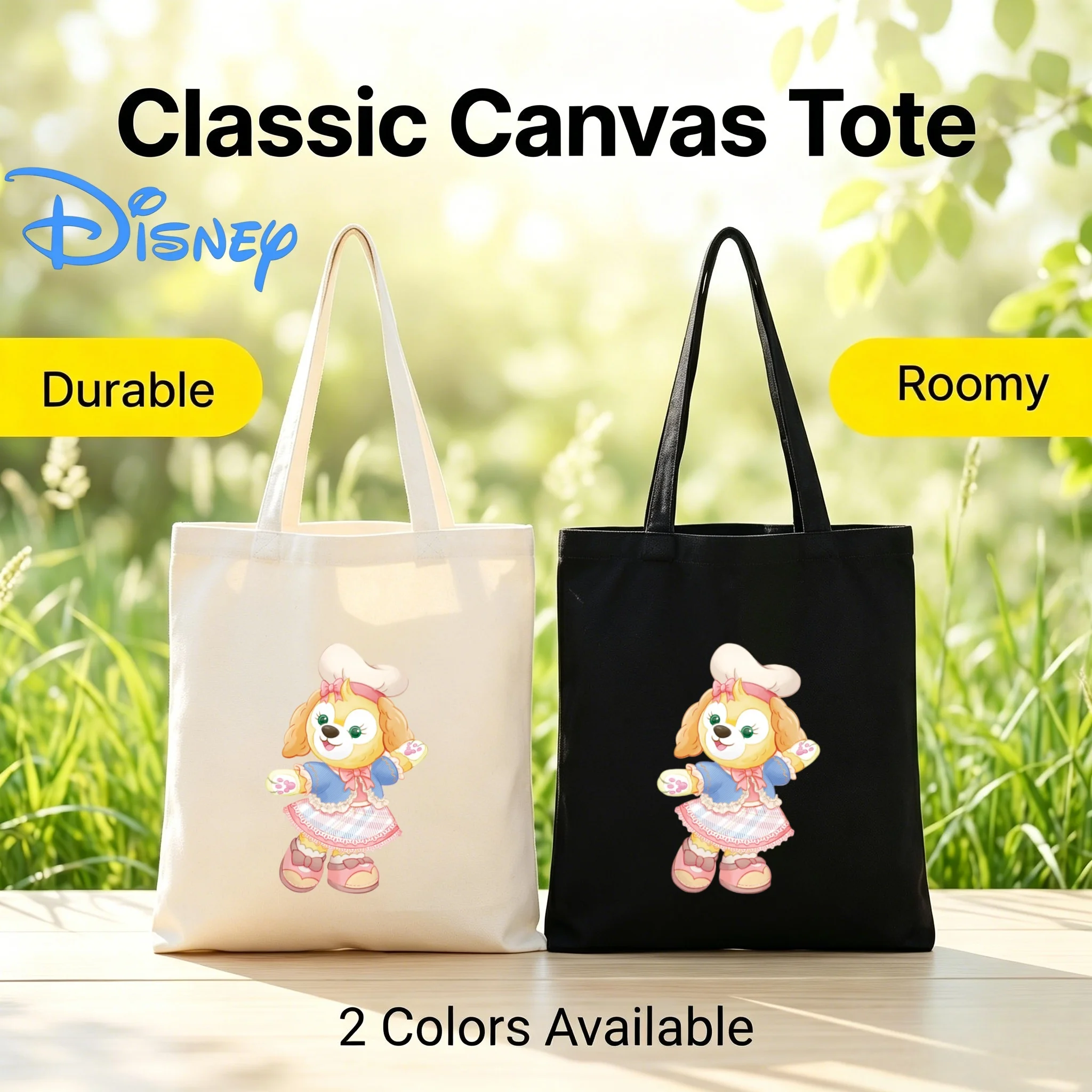 1PC Disney Duffy and Friends CookieAnn Chef Print Double-Sided Canvas Shoulder Bag Eco Handbag
1PC Disney Duffy and Friends CookieAnn Chef Print Double-Sided Canvas Shoulder Bag Eco Handbag