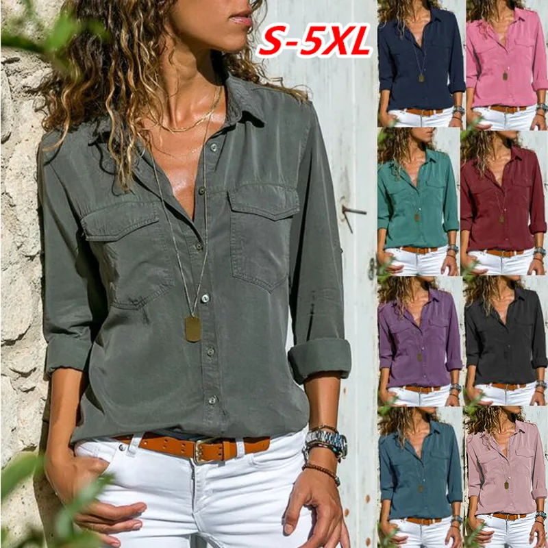 Women's Long Sleeve Shirt with Collar Elegant Casual Fashionable Customizable Women's Clothing Personalized Design Service
Women's Long Sleeve Shirt with Collar Elegant Casual Fashionable Customizable Women's Clothing Personalized Design Service