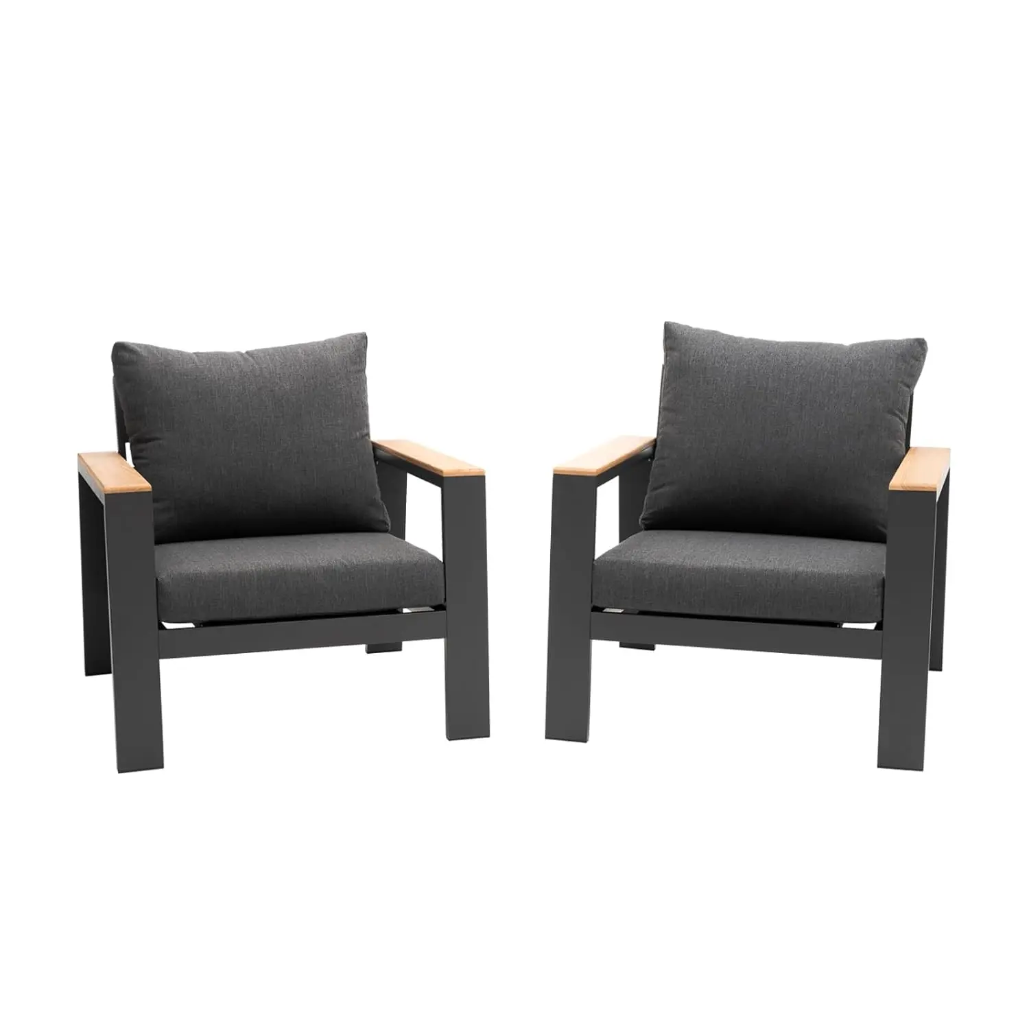 2pk High Back All Weather Aluminum Outdoor Armchair Sofa for Patio Garden Poolside 28inW,Grey,Customized
2pk High Back All Weather Aluminum Outdoor Armchair Sofa for Patio Garden Poolside 28inW,Grey,Customized