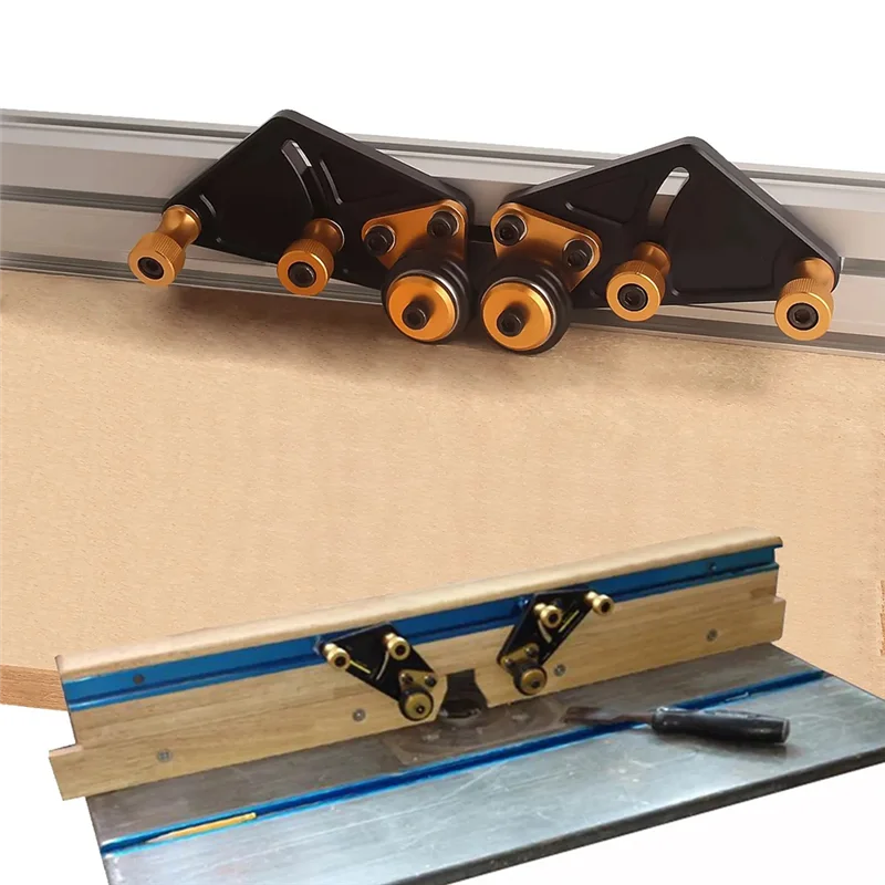 Y42A-Bearing Roller Feeder Feather Loc Board Feather Loc Board For 19/30/75Type T-Tracks Table Saw Feeding Safety Propelling Too
Y42A-Bearing Roller Feeder Feather Loc Board Feather Loc Board For 19/30/75Type T-Tracks Table Saw Feeding Safety Propelling Too