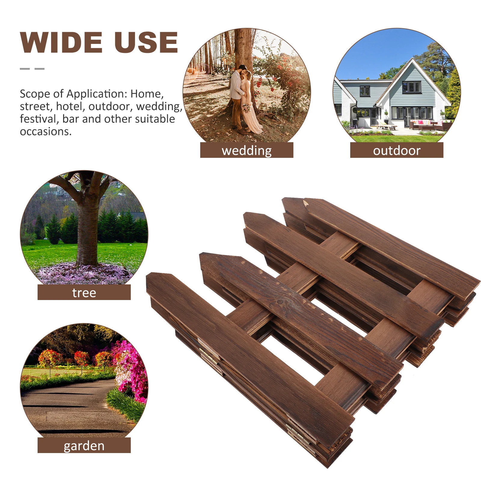 Wood Fence for Garden Courtyard Decorative Wooden Fencing Anti corrosive Durable Reusable High quality Materials Flexible Easy
Wood Fence for Garden Courtyard Decorative Wooden Fencing Anti corrosive Durable Reusable High quality Materials Flexible Easy