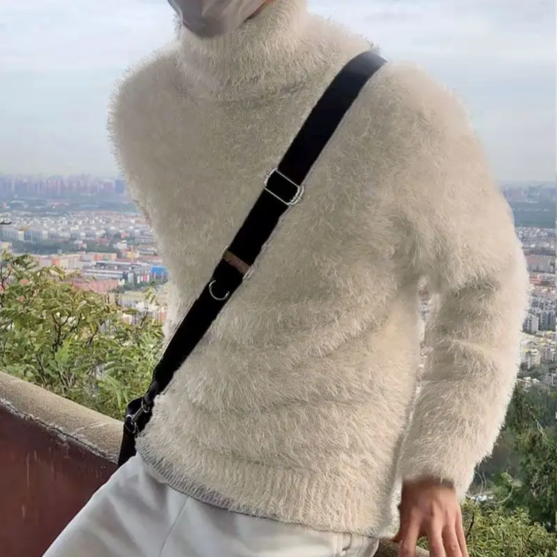 Вязаный свитер Thiened с высоким воротником для мужчин, зимняя куртка из искусственной норки, ленивый высококачественный Гонконг, внутренняя одежда, свободная посадка
Вязаный свитер Thiened с высоким воротником для мужчин, зимняя куртка из искусственной норки, ленивый высококачественный Гонконг, внутренняя одежда, свободная посадка