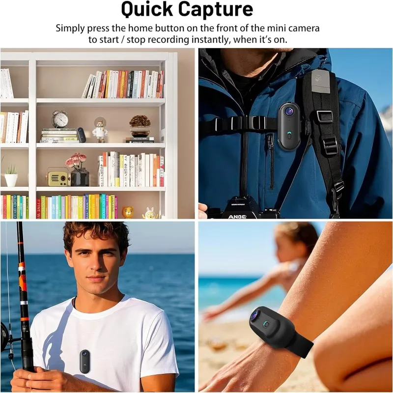 4K Waterptoor Thumb Pocket Small Action POV Camera Wi-Fi Live Streaming Mini Body Camera Black 128GB Wearable Battery Cop Cam
4K Waterptoor Thumb Pocket Small Action POV Camera Wi-Fi Live Streaming Mini Body Camera Black 128GB Wearable Battery Cop Cam