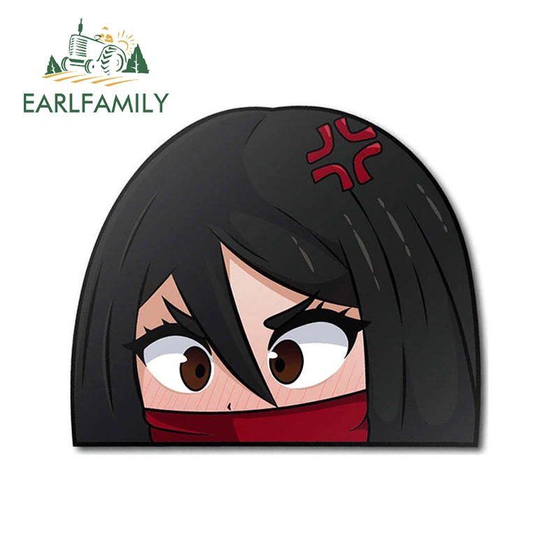 EARLFAMILY 13cm x 10.9cm for Mikasa Akkerman Peeker Car Stickers Surfboard Laptop Personality Creative Decal Waterproof JDM
EARLFAMILY 13cm x 10.9cm for Mikasa Akkerman Peeker Car Stickers Surfboard Laptop Personality Creative Decal Waterproof JDM