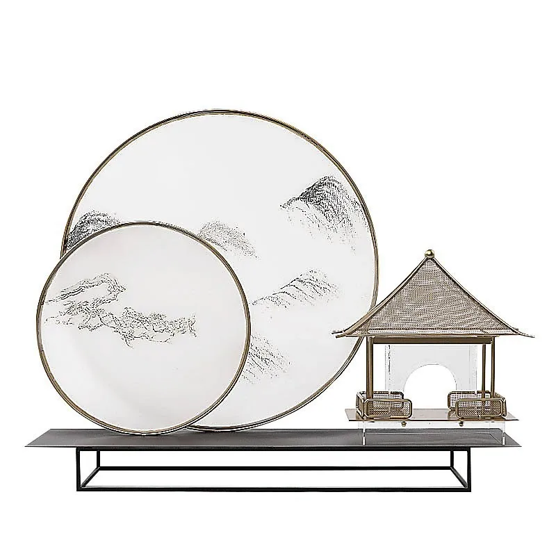 Creative New Chinese Landscape Metal Acrylic Ring House Large Ornament Model House
Creative New Chinese Landscape Metal Acrylic Ring House Large Ornament Model House