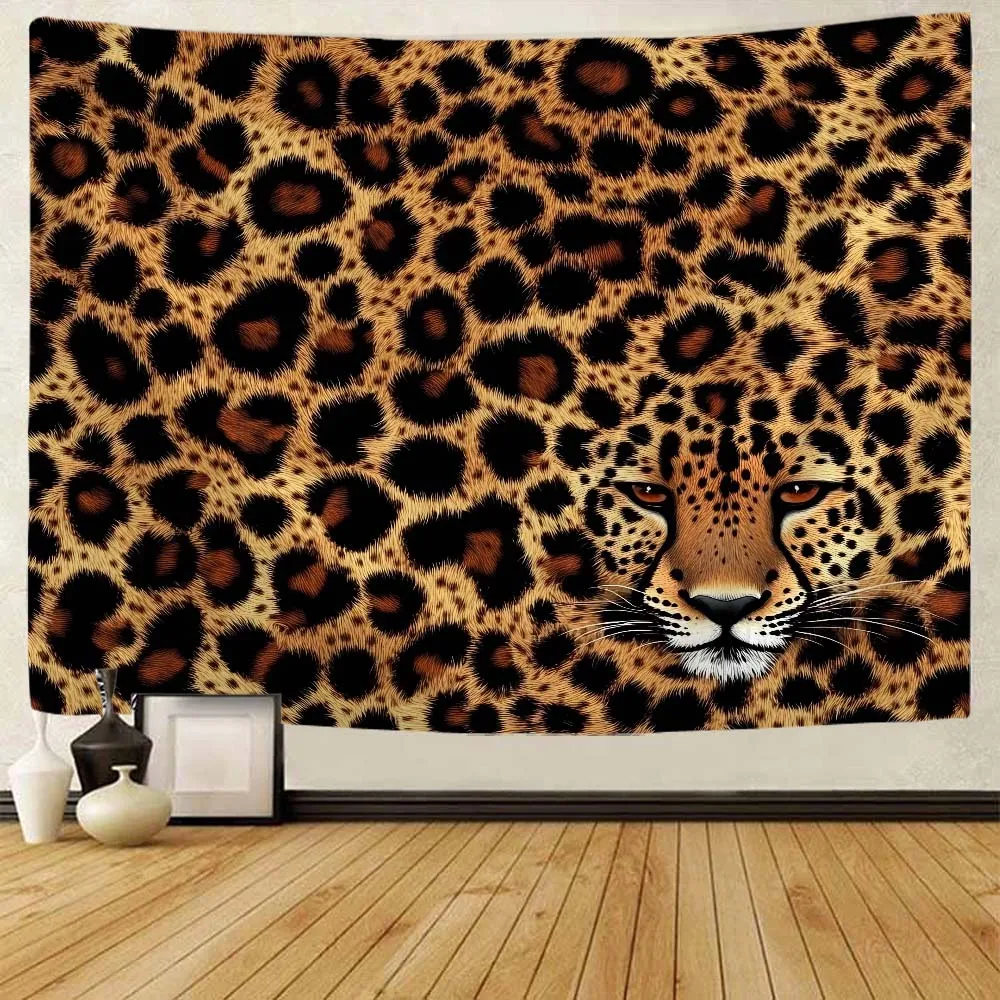 Leopard print tapestry, wild brown animal wall hanging, living room, bedroom, dormitory wall art decoration, blanket, picnic mat
Leopard print tapestry, wild brown animal wall hanging, living room, bedroom, dormitory wall art decoration, blanket, picnic mat