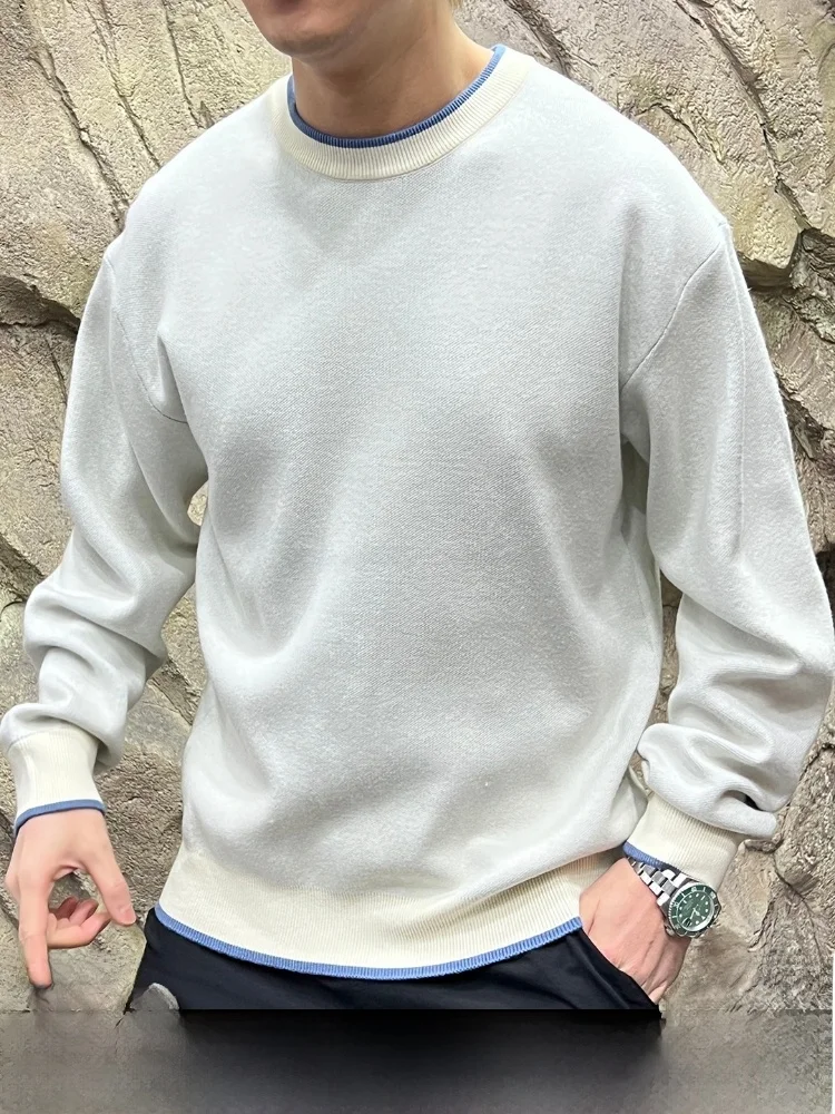 Повседневный мужской вязаный свитер, эластичный, теплый, с цветочным принтом, контрастный, осенне-зимний, модный, повседневный, дышащий, длинный, круглый...
Повседневный мужской вязаный свитер, эластичный, теплый, с цветочным принтом, контрастный, осенне-зимний, модный, повседневный, дышащий, длинный, круглый...