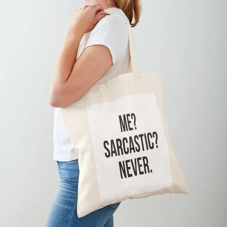 Me Sarcastic Never. Tote Bag Beach bag Canvas bag women woman shopping
Me Sarcastic Never. Tote Bag Beach bag Canvas bag women woman shopping