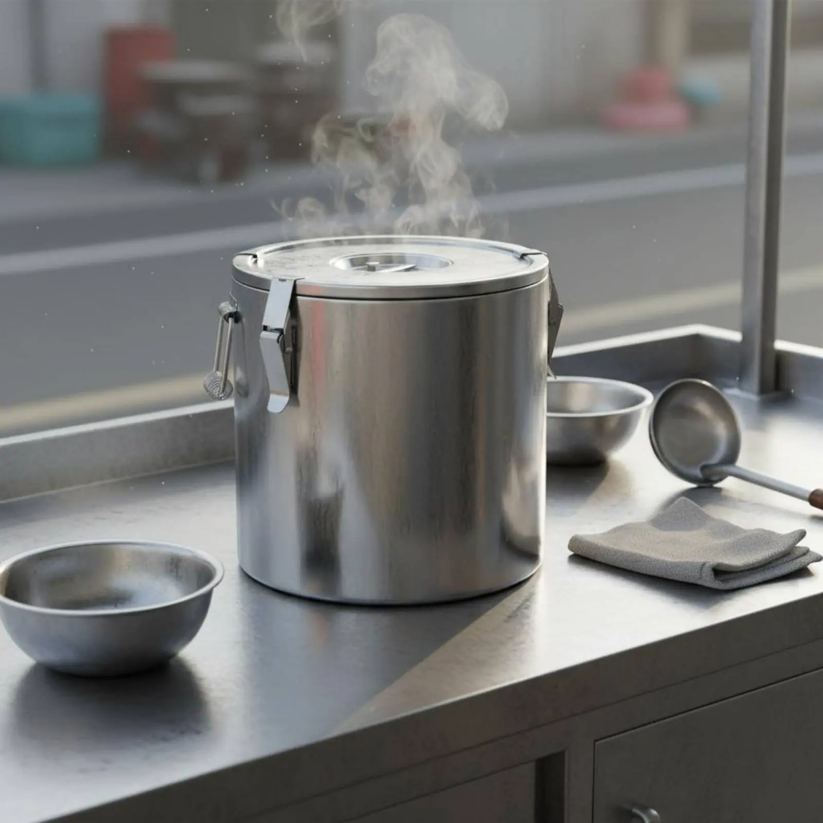 Stainless Steel Insulated Barrel Leakproof Large Capacity Food Warmer Locking Lid Soup Container Triple Tier Insulation
Stainless Steel Insulated Barrel Leakproof Large Capacity Food Warmer Locking Lid Soup Container Triple Tier Insulation