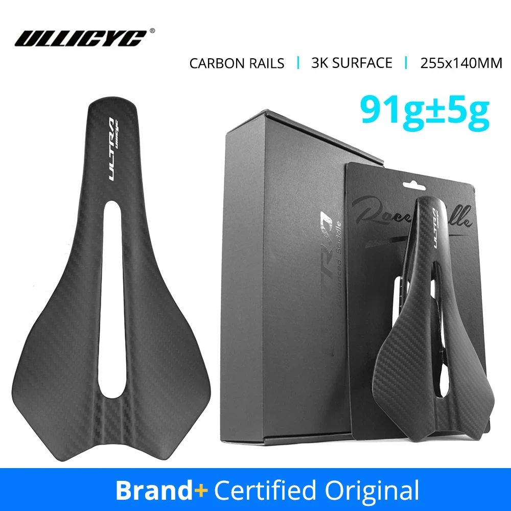ULLICYC Ultralight Integration Dual-Track 91g Full CARBON Bike Saddle for MTB Gravel Road Bike 7x9 New Design Racing Saddle
ULLICYC Ultralight Integration Dual-Track 91g Full CARBON Bike Saddle for MTB Gravel Road Bike 7x9 New Design Racing Saddle