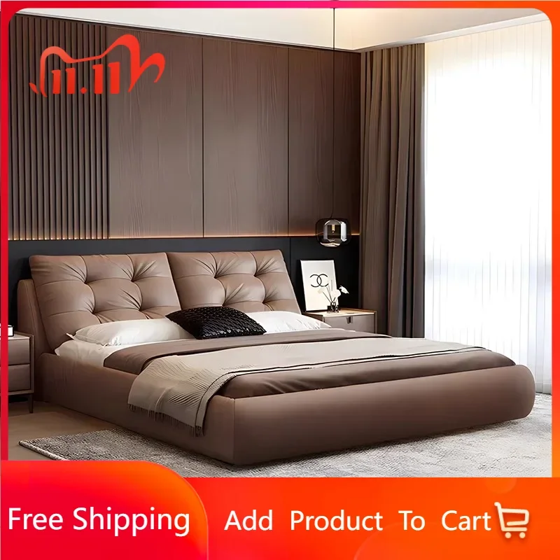 Wood Double Bed Frame Platform European Style Modern Nightstands Bed Frame Queen King Size Cama Moderno Lujo Home Furniture
Wood Double Bed Frame Platform European Style Modern Nightstands Bed Frame Queen King Size Cama Moderno Lujo Home Furniture