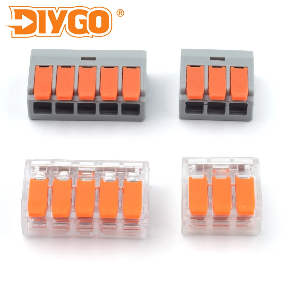 10PCS Fast Universal Wire Connector Mini Compact Household Wiring Terminal Block 450V/40A Plug-in Cable Electrical Clamp Kit
10PCS Fast Universal Wire Connector Mini Compact Household Wiring Terminal Block 450V/40A Plug-in Cable Electrical Clamp Kit