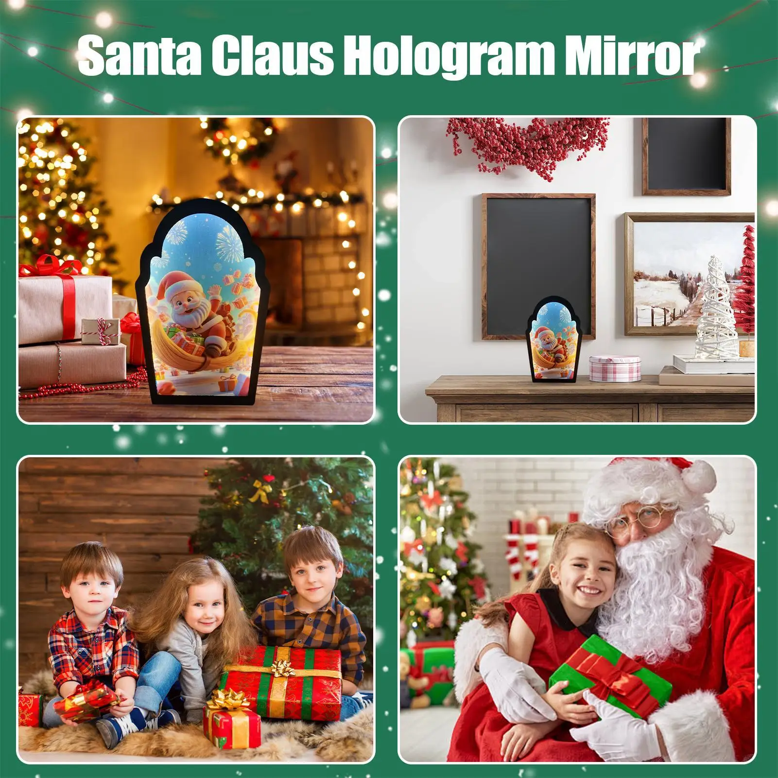 Christmas Mirror Santa Design Hologram Decorative Mirror Led Modern Decoration Ornament For Window Christmas Office Bathroom
Christmas Mirror Santa Design Hologram Decorative Mirror Led Modern Decoration Ornament For Window Christmas Office Bathroom