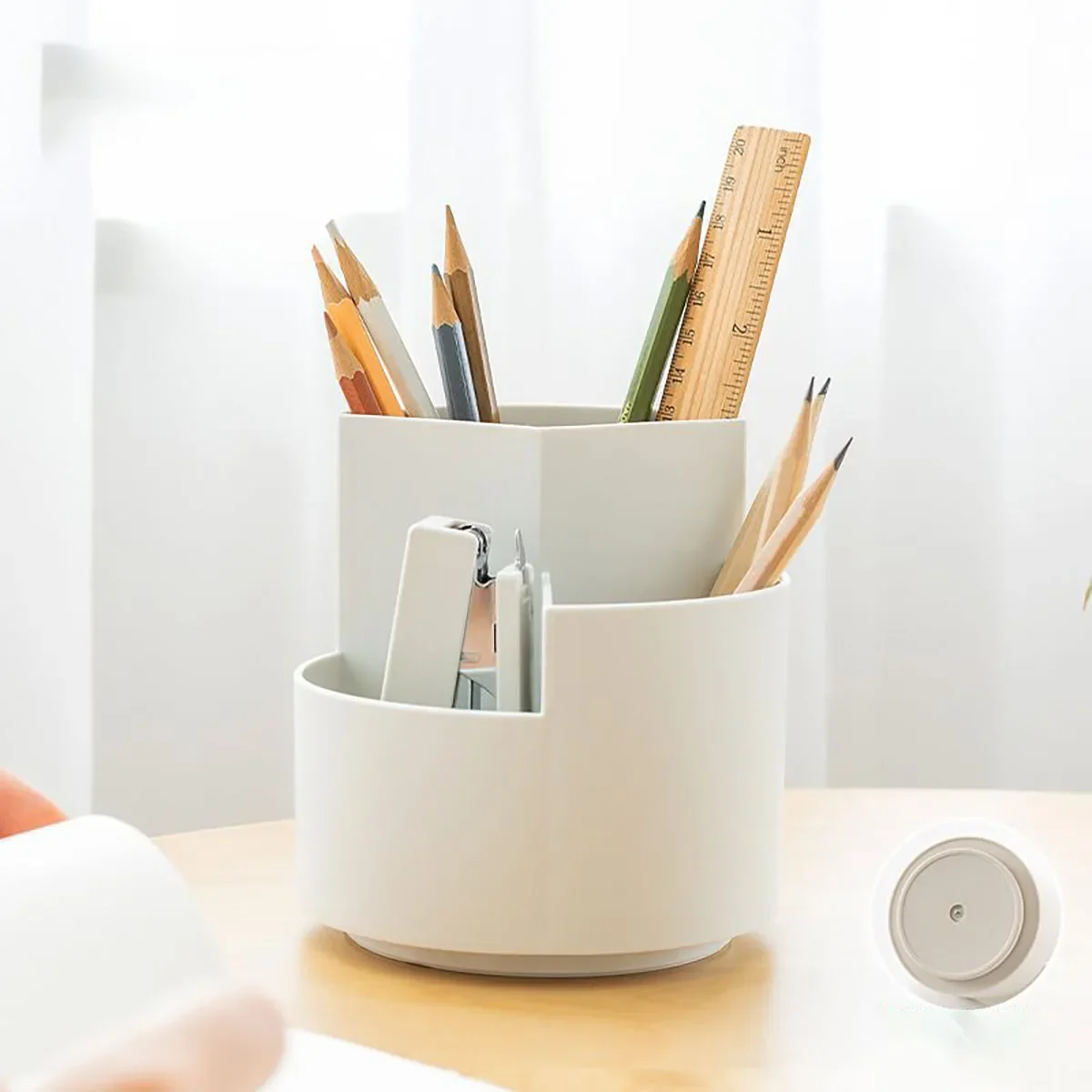 1PC Organize Your Desk With This 360°Rotating Pencil Case -Perfect For Office Home School & Students Organizer for desks Desk
1PC Organize Your Desk With This 360°Rotating Pencil Case -Perfect For Office Home School & Students Organizer for desks Desk