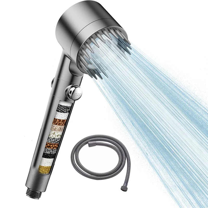 AT43-Anti-Clog Nozzles& Upgraded Shower Head With Filters, Handheld Design-For Hard Water, Remove Chlorine
AT43-Anti-Clog Nozzles& Upgraded Shower Head With Filters, Handheld Design-For Hard Water, Remove Chlorine
