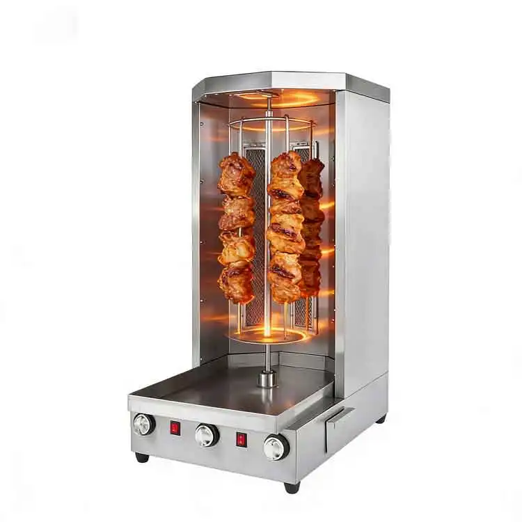 -For Automatic Rotary Shawarma Kebab Machine Stainless Steel Electric Commercial Outdoor BBQ Equipment 15kg/h Capacity*
-For Automatic Rotary Shawarma Kebab Machine Stainless Steel Electric Commercial Outdoor BBQ Equipment 15kg/h Capacity*