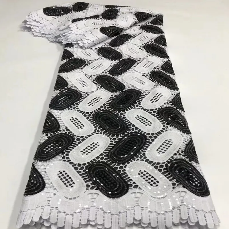 Nigerian Lace white black Fabric African Cord Lace High Quality Water Soluble Nigerian Guipure Cord Lace
Nigerian Lace white black Fabric African Cord Lace High Quality Water Soluble Nigerian Guipure Cord Lace