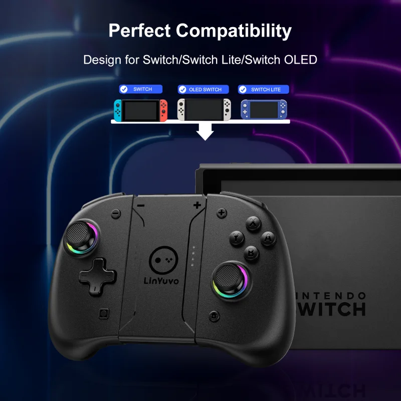 Подходит для переключения беспроводной ручки oled lite с RGB-подсветкой, шестиосевой вибрацией, пробуждения непрерывно левой и правой ручкой.
Подходит для переключения беспроводной ручки oled lite с RGB-подсветкой, шестиосевой вибрацией, пробуждения непрерывно левой и правой ручкой.