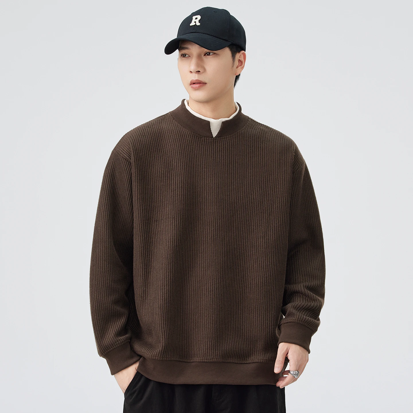 Double Collar Pullover Sweatshirt Men Loose Casual Streetwear Fashion Long Sleeve Hoodie Sweatshirts Tops
Double Collar Pullover Sweatshirt Men Loose Casual Streetwear Fashion Long Sleeve Hoodie Sweatshirts Tops