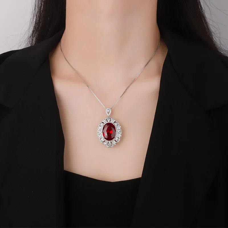 New jewelry plated S925 silver plated 18K gold inlaid light luxury pendant artificially cultivated gemstone for women 15*20
New jewelry plated S925 silver plated 18K gold inlaid light luxury pendant artificially cultivated gemstone for women 15*20