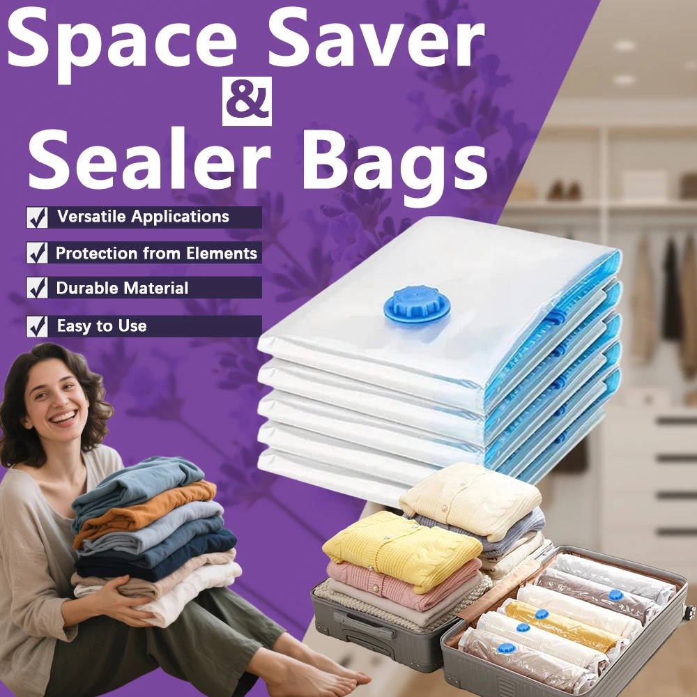 10 упаковок вакуумных пакетов для хранения с насосом. Экономия места. Большая сумка с вакуумным уплотнением. Прозрачные пакеты для одежды. Упаковка для путешествий.
10 упаковок вакуумных пакетов для хранения с насосом. Экономия места. Большая сумка с вакуумным уплотнением. Прозрачные пакеты для одежды. Упаковка для путешествий.