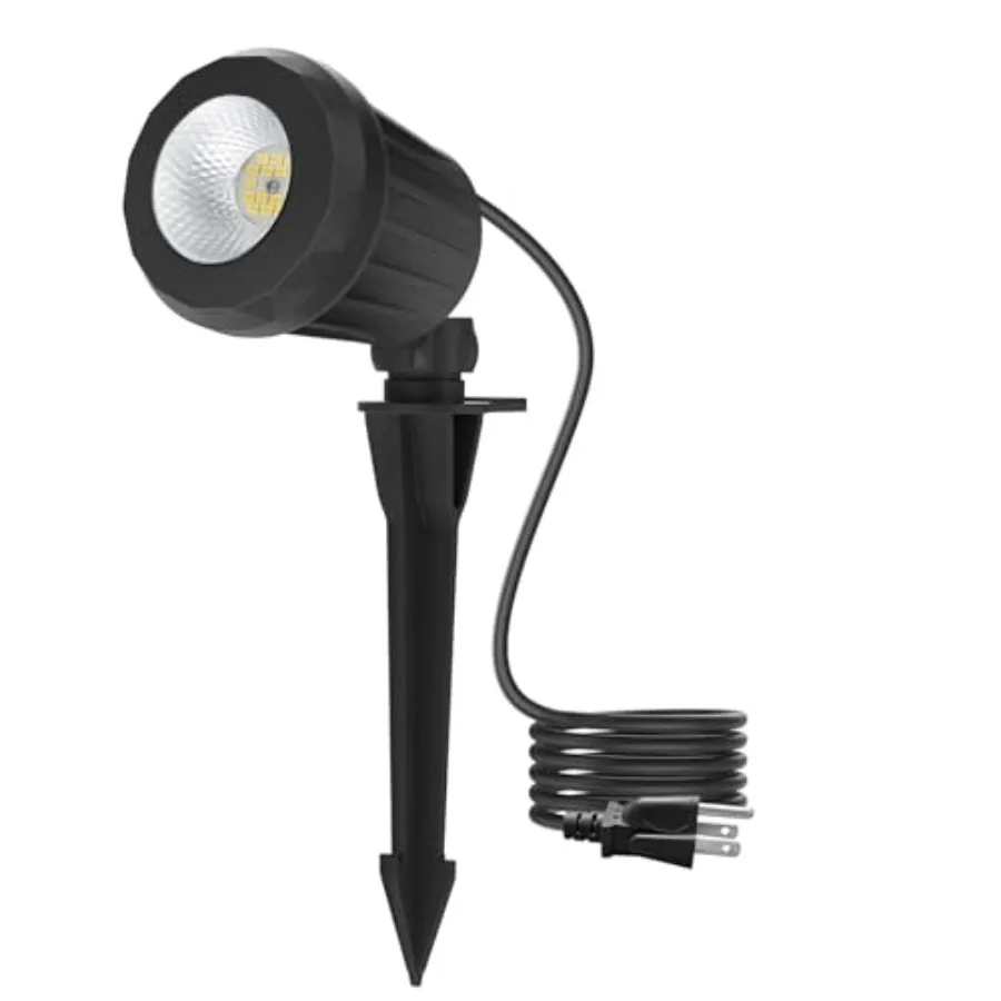 Spotlight Outdoor 120V Plug-in, 2700K Warm White LED Landscape Spot Lights with RGB 3 Lenses for Yard, Garden, LawnandTree Deco
Spotlight Outdoor 120V Plug-in, 2700K Warm White LED Landscape Spot Lights with RGB 3 Lenses for Yard, Garden, LawnandTree Deco