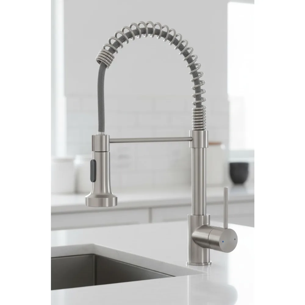 Выдвижной распылитель, кухонный смеситель, матовый никель, нержавеющая сталь, двойная функция, универсальная мойка для стирки в фермерском доме
Выдвижной распылитель, кухонный смеситель, матовый никель, нержавеющая сталь, двойная функция, универсальная мойка для стирки в фермерском доме