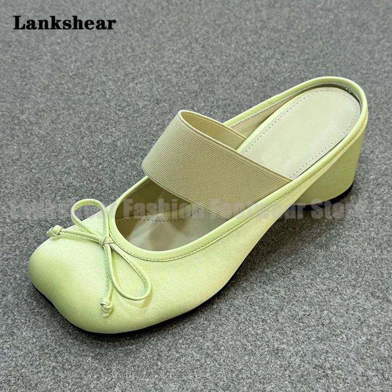 Apple Headed Bow Thick Heels Slippers Women Shoes Summer Slip On Mules Slippers New In Outdoor Sandalias De Mujer Verano
Apple Headed Bow Thick Heels Slippers Women Shoes Summer Slip On Mules Slippers New In Outdoor Sandalias De Mujer Verano