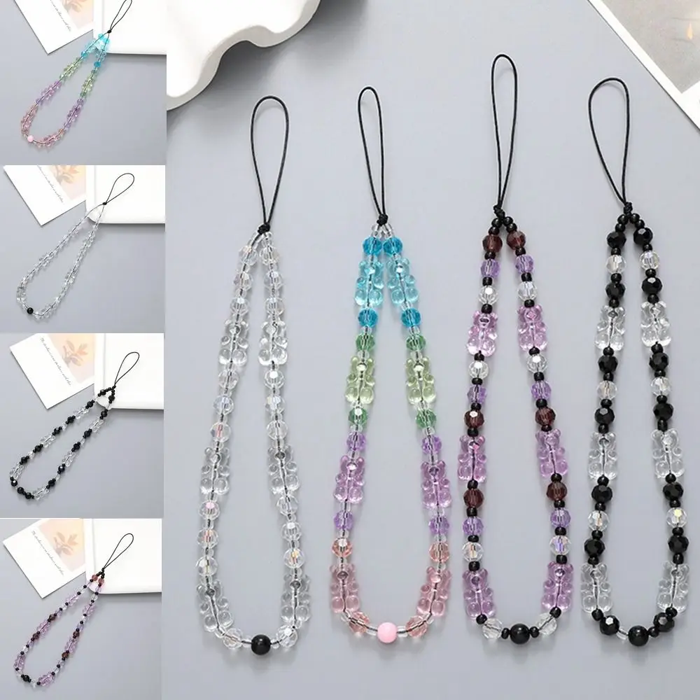 Acrylic Acrylic Bear Phone Chain Beaded Anti Fall Beaded Bear Phone Pendant Colorful Bear Acrylic Cellphone Wrist Strap
Acrylic Acrylic Bear Phone Chain Beaded Anti Fall Beaded Bear Phone Pendant Colorful Bear Acrylic Cellphone Wrist Strap
