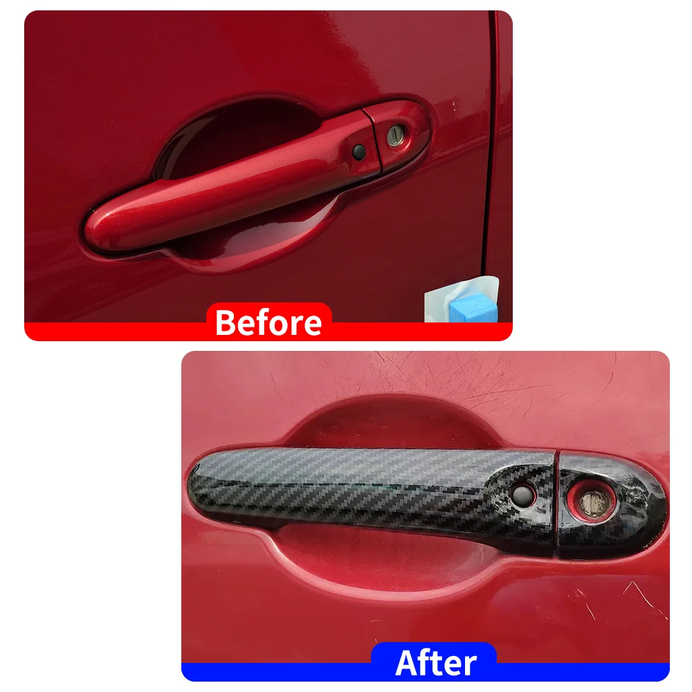 Carbon Fiber Color Exterior Door Handle Cover Trim For Nissan Micra K13 2010-2015 March Anti Scratch Protect Caps Decor Sticker
Carbon Fiber Color Exterior Door Handle Cover Trim For Nissan Micra K13 2010-2015 March Anti Scratch Protect Caps Decor Sticker
