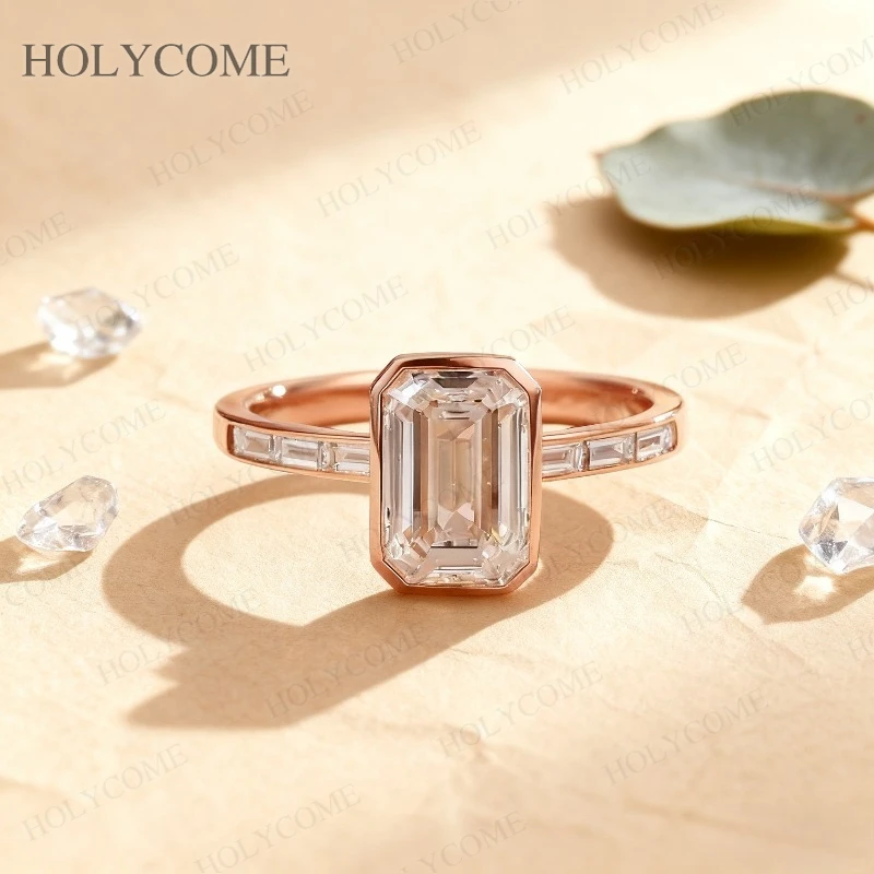 Lab Diamond Custom Ring Emerald Bezel Set Ring 925 Sterling Silver Sparkling Jewelry Outfit Accessories For Women Party Birthday
Lab Diamond Custom Ring Emerald Bezel Set Ring 925 Sterling Silver Sparkling Jewelry Outfit Accessories For Women Party Birthday