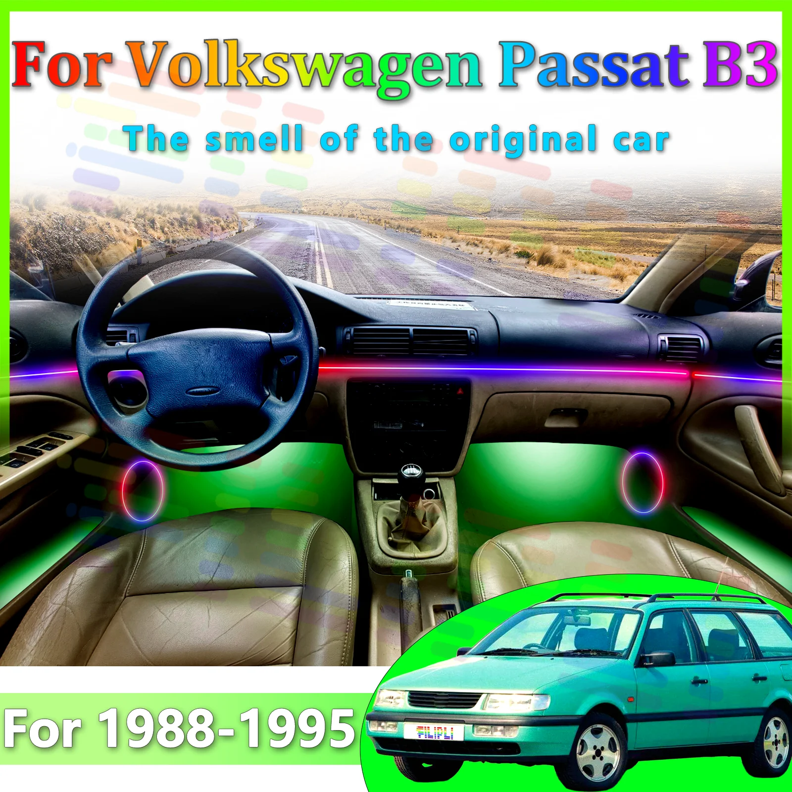 For VW Passat B3 1988-1995 Top-tier Stealth Acrylic Auto Interior Mood Bar RGB Symphony APP-controlled Rainbow Sparkle LED
For VW Passat B3 1988-1995 Top-tier Stealth Acrylic Auto Interior Mood Bar RGB Symphony APP-controlled Rainbow Sparkle LED