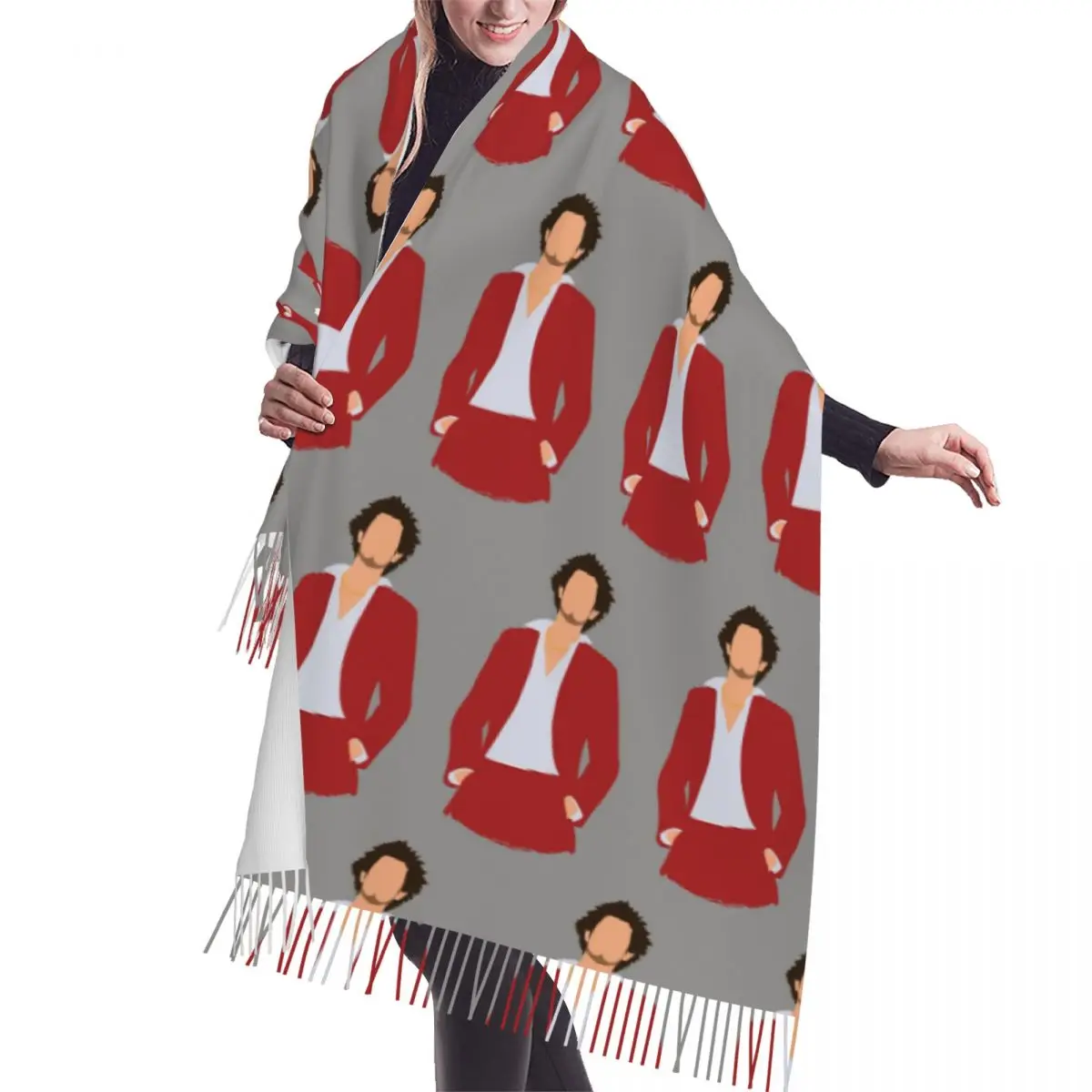 Yakuza Like A Dragon Ichiban Kasuga Kazuma Kiryu Шарф с кисточками Шарфы для женщин Мягкие теплые шали и накидки Большая шаль
Yakuza Like A Dragon Ichiban Kasuga Kazuma Kiryu Шарф с кисточками Шарфы для женщин Мягкие теплые шали и накидки Большая шаль