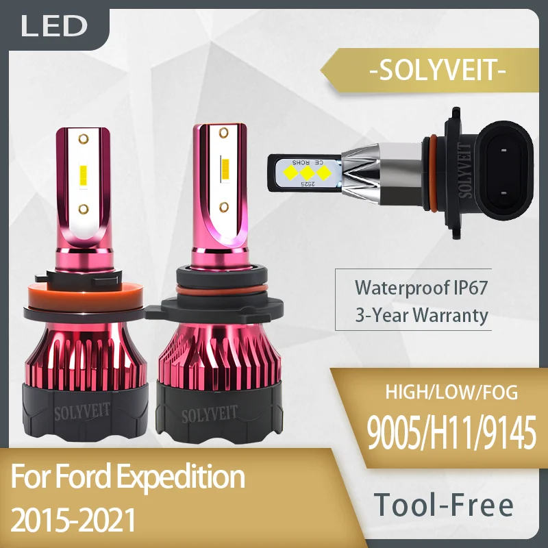 Tool-Less Fit Extended Beam Reach reliable LED Headlight Foglight 9005 H11 9145 For Ford Expedition 2015 2016 2017 2018 -2021
Tool-Less Fit Extended Beam Reach reliable LED Headlight Foglight 9005 H11 9145 For Ford Expedition 2015 2016 2017 2018 -2021