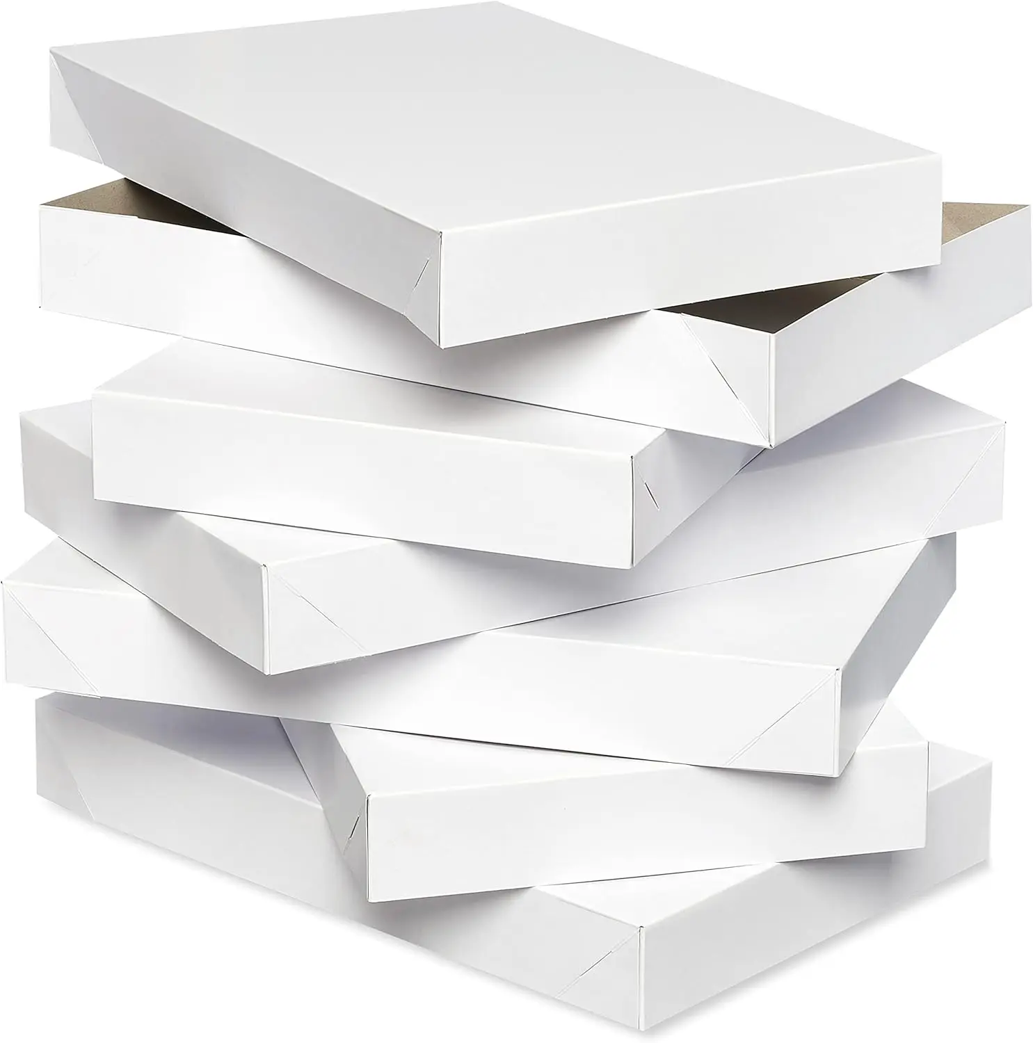 White Shirt Boxes with Lids for Gifts, 6 Pack, 14.75x9.5 Inches, Collapsible Gift Boxes for Birthdays and Holidays
White Shirt Boxes with Lids for Gifts, 6 Pack, 14.75x9.5 Inches, Collapsible Gift Boxes for Birthdays and Holidays
