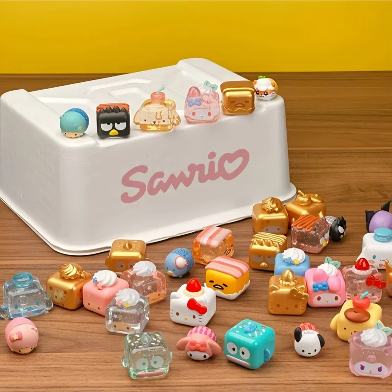 Sanrio Mini глухая коробка фигурка десертов серии Cinnamoroll Hello Kitty Kuromi мой Мелодия помпон пурин понравило Гудетама модель подарок 
Sanrio Mini глухая коробка фигурка десертов серии Cinnamoroll Hello Kitty Kuromi мой Мелодия помпон пурин понравило Гудетама модель подарок