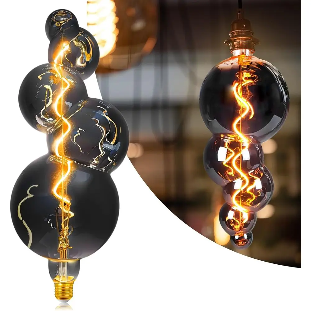 Декоративные винтажные светодиодные лампы 40 Вт, специальные сверхбольшие светодиодные лампы Эдисона 4 Вт с эффектом пузырьков, 2700K, увеличенные, с гальваническим покрытием, теплый свет
Декоративные винтажные светодиодные лампы 40 Вт, специальные сверхбольшие светодиодные лампы Эдисона 4 Вт с эффектом пузырьков, 2700K, увеличенные, с гальваническим покрытием, теплый свет