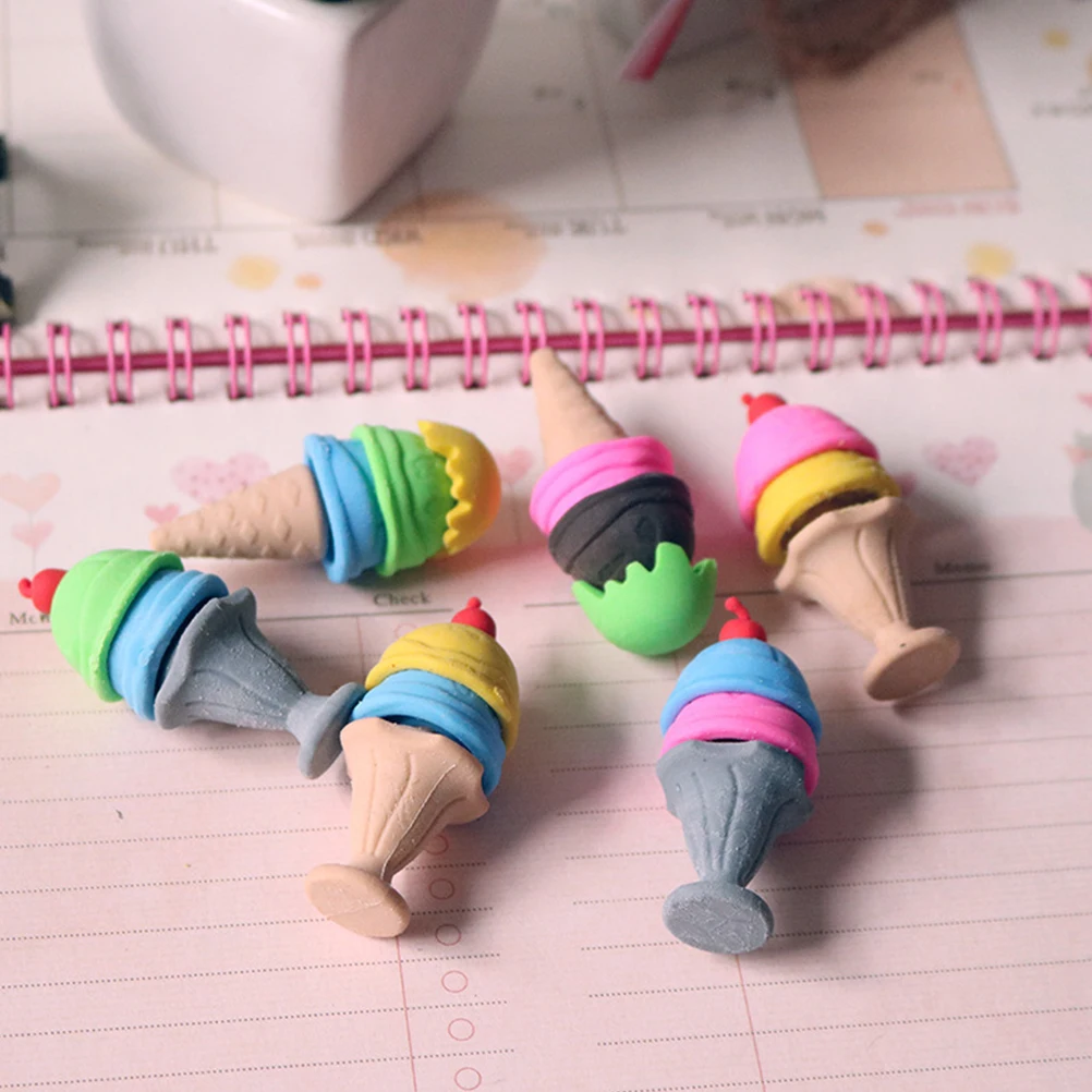 20Pcs Ice Cream Erasers Fun Shaped Portable Pencil Erasers for Learning Drawing School Stationery Set
20Pcs Ice Cream Erasers Fun Shaped Portable Pencil Erasers for Learning Drawing School Stationery Set