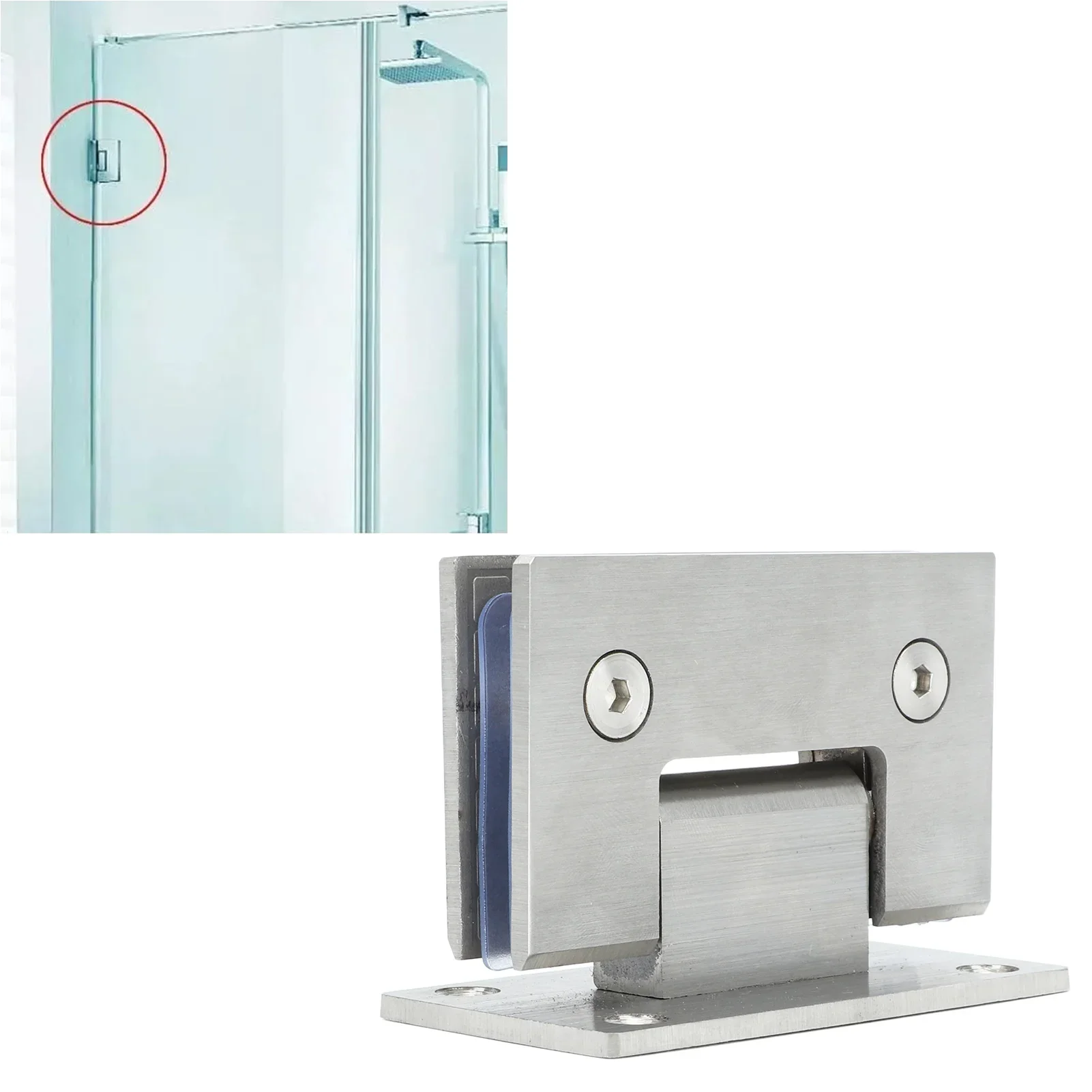 2Pcs Glass Hinge Brushed Door Hinge 90 Degree Solid Glass Hardware For Bathroom Shower Room Glass Door Installation
2Pcs Glass Hinge Brushed Door Hinge 90 Degree Solid Glass Hardware For Bathroom Shower Room Glass Door Installation