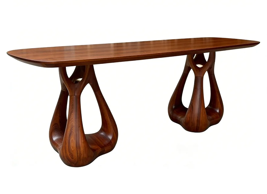Nordic Retro 6-Seater Dining Table Set Rectangular Solid Wood With Walnut Finish Kitchen Furniture Comfortable Restaurant Chairs
Nordic Retro 6-Seater Dining Table Set Rectangular Solid Wood With Walnut Finish Kitchen Furniture Comfortable Restaurant Chairs