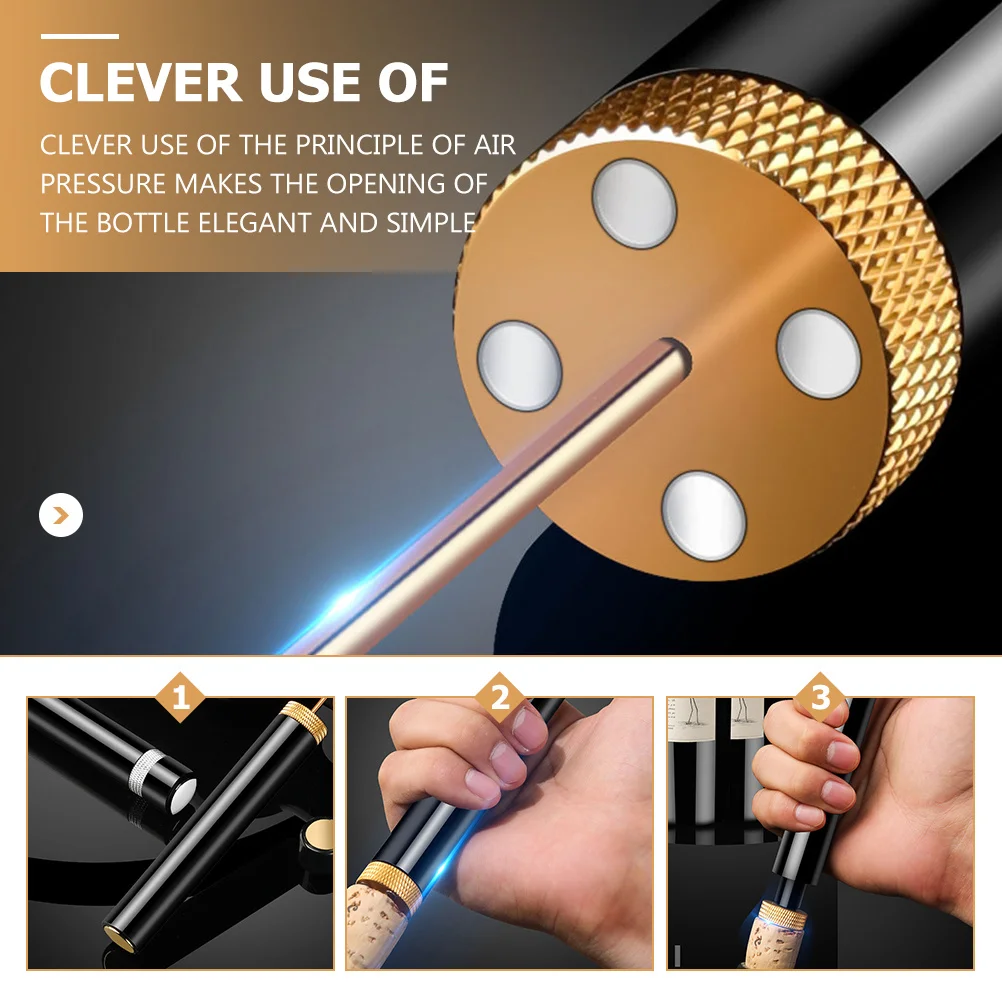 1Pcs Air Pressure Wine Opener Practical Non Slip Handle Quickly Opens Red Wine Bottles Elegant Simple Design Home Bar
1Pcs Air Pressure Wine Opener Practical Non Slip Handle Quickly Opens Red Wine Bottles Elegant Simple Design Home Bar