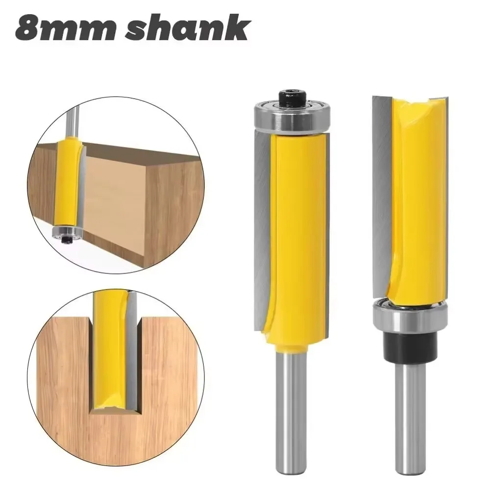 1PC 8MM Shank Milling Cutter Wood Carving Flush Trim Pattern Router Bit Top & Bottom Bearing Bits Milling Cutter For Woodworking
1PC 8MM Shank Milling Cutter Wood Carving Flush Trim Pattern Router Bit Top & Bottom Bearing Bits Milling Cutter For Woodworking