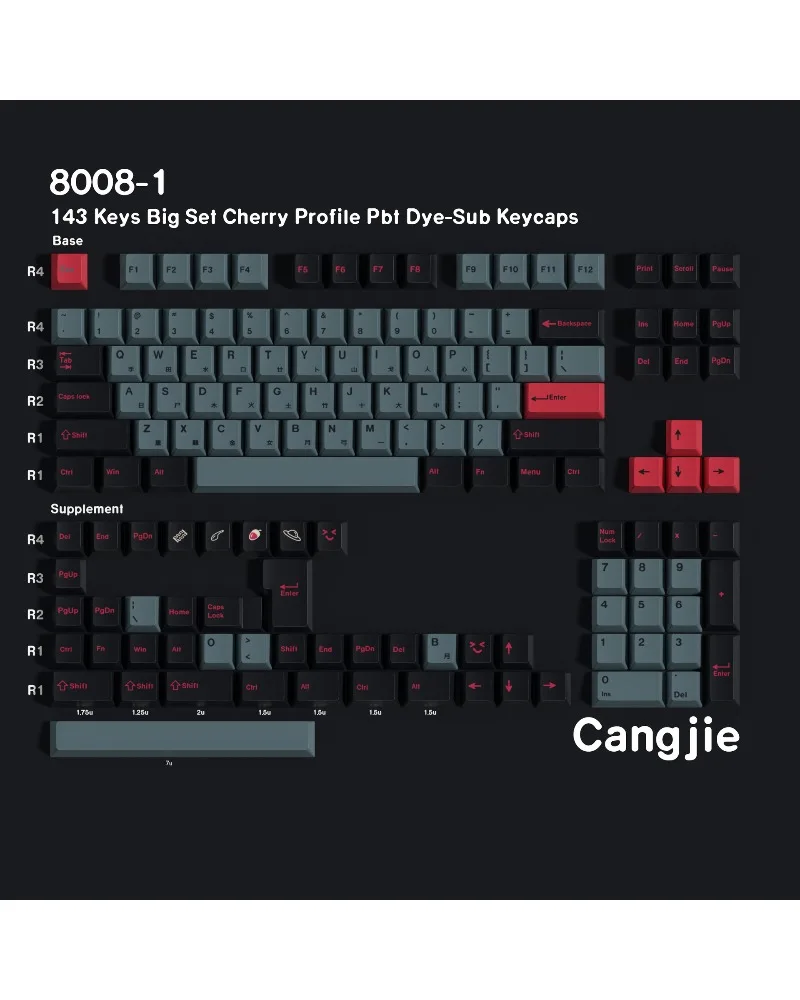 Original 8008 Five-sided Sublimation Keycap PBT Cangjie Arabic Korean German French Spanish Russian
Original 8008 Five-sided Sublimation Keycap PBT Cangjie Arabic Korean German French Spanish Russian