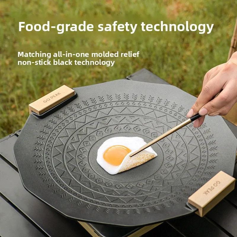 1PCS Hexagram Grill Pan Portable Outdoor Non-Stick Barbecue Cookware for Camping Picnic Smokeless Aluminum Alloy Skillet
1PCS Hexagram Grill Pan Portable Outdoor Non-Stick Barbecue Cookware for Camping Picnic Smokeless Aluminum Alloy Skillet