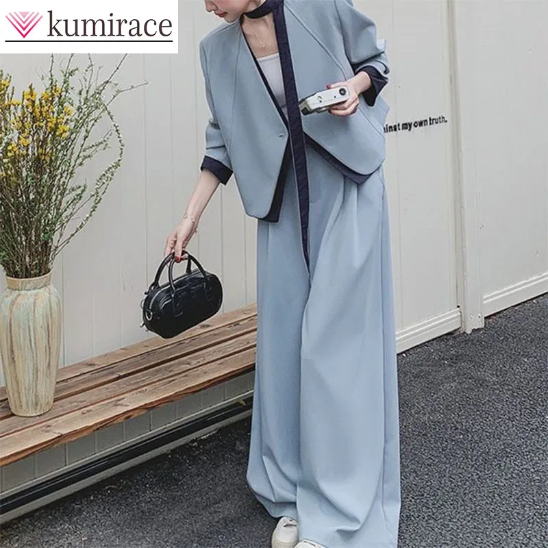 Blue Suit and Trousers Two-piece Set for Women's Spring and Autumn 2026, Unique, Beautiful, High-end Korean Casual Suit Ins
Blue Suit and Trousers Two-piece Set for Women's Spring and Autumn 2026, Unique, Beautiful, High-end Korean Casual Suit Ins