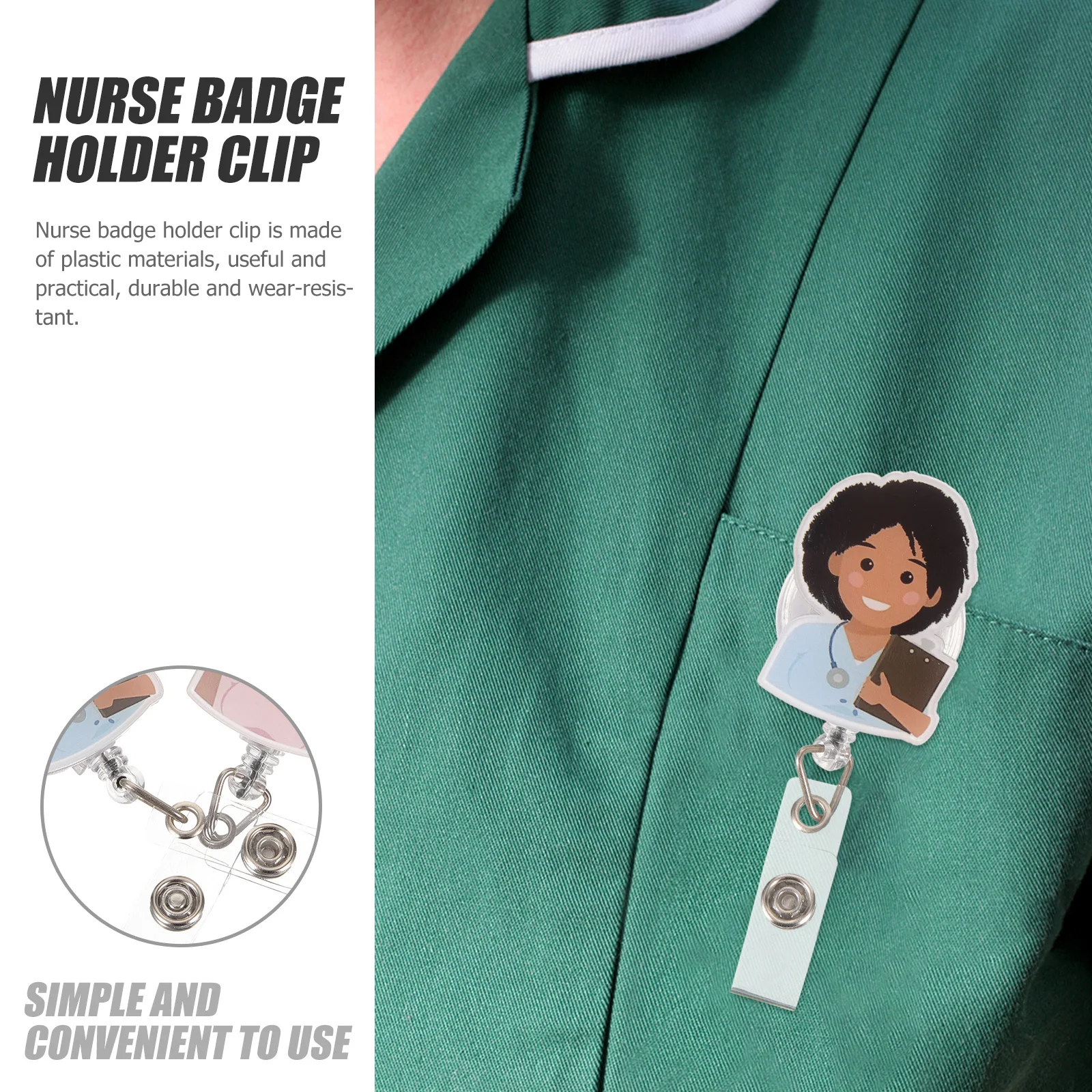 2Pcs Retractable Name Card Holder for Nurse Doctor Badge Tag Holder with Swivel Clip Easy Carry Compact Size
2Pcs Retractable Name Card Holder for Nurse Doctor Badge Tag Holder with Swivel Clip Easy Carry Compact Size