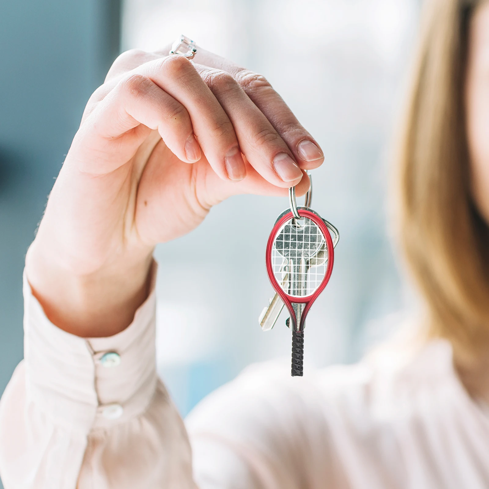 6 Set Mini Tennis Racket Keychain Novelty Decompression Balls Sports Series Plastic Miniature Cute Pendant Keyring
6 Set Mini Tennis Racket Keychain Novelty Decompression Balls Sports Series Plastic Miniature Cute Pendant Keyring