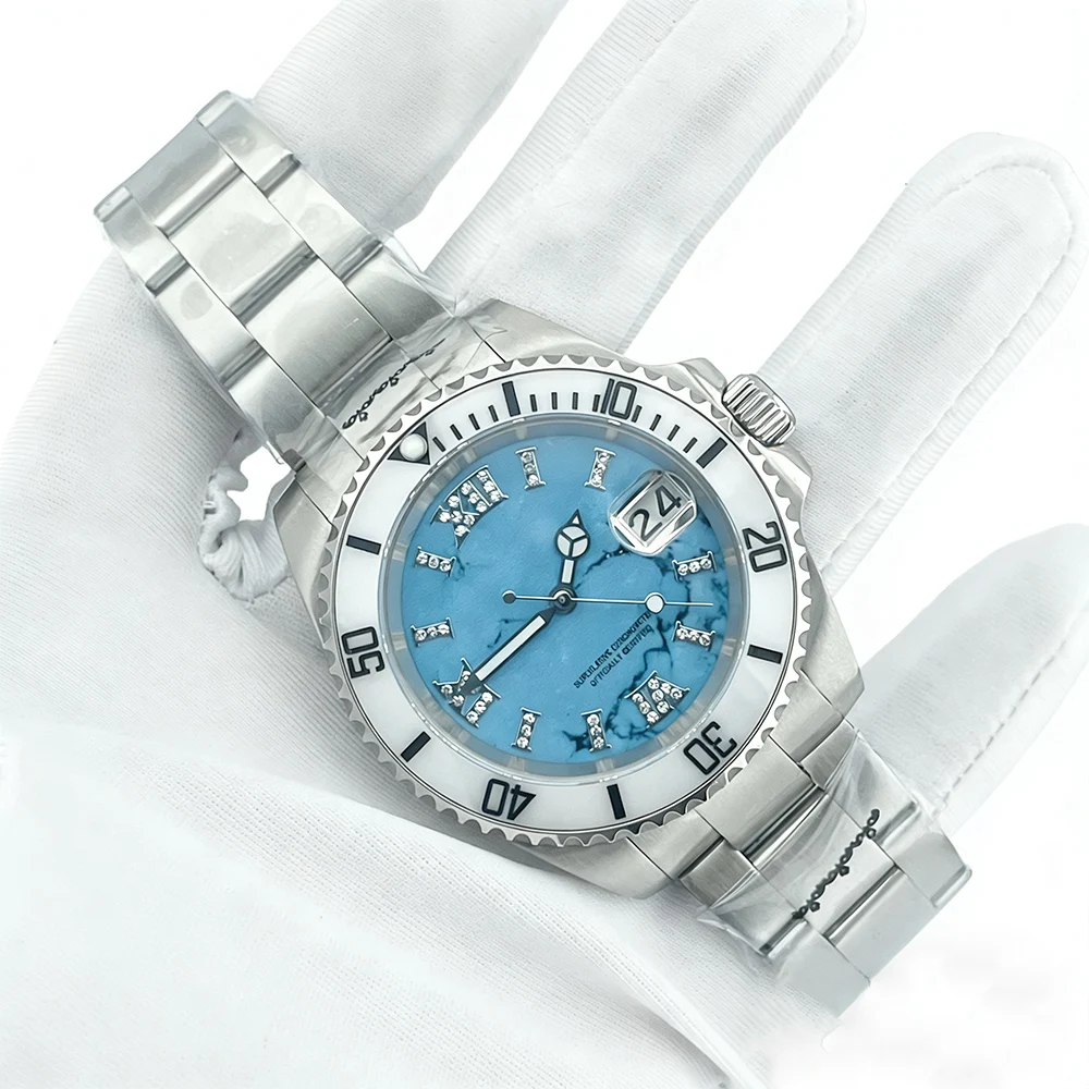 41mm men's watch China NH35 automatic mechanical movement diving men's watch sapphire glass stainless steel watch 316L strap
41mm men's watch China NH35 automatic mechanical movement diving men's watch sapphire glass stainless steel watch 316L strap