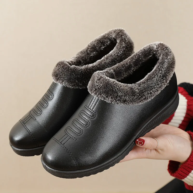 Warm Fleece Lined Flat Bottom Anti-Slip Cotton Shoes for Elderly Women Comfortable Casual Shoes Mom Shoes Grandma Winter Shoes
Warm Fleece Lined Flat Bottom Anti-Slip Cotton Shoes for Elderly Women Comfortable Casual Shoes Mom Shoes Grandma Winter Shoes